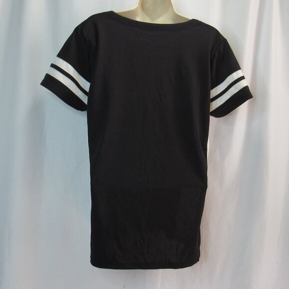 ’47 Official Site San Antonio Rampage Women's Lace-Up V-Neck Shirt Size L - Picture 2 of 6